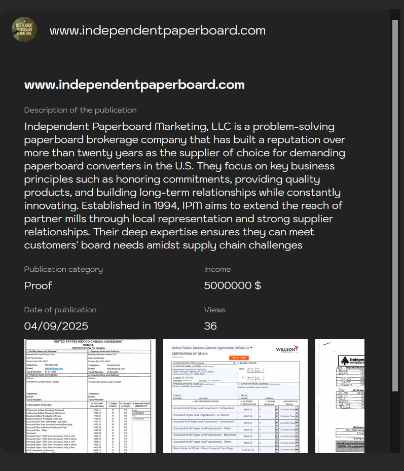 独立纸板营销有限责任公司成为LYNX勒索软件的受害者