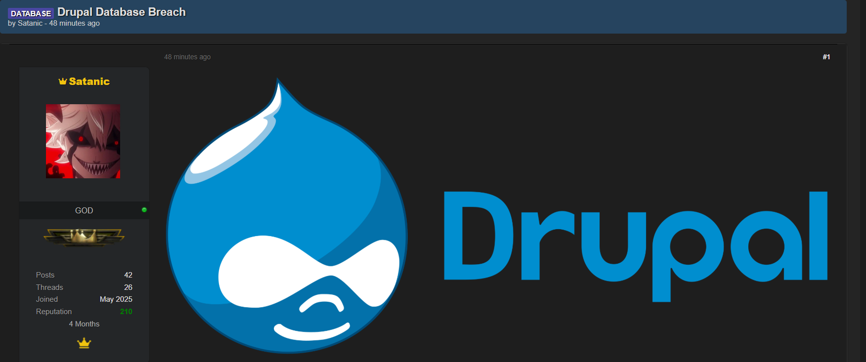 Drupal涉嫌数据外泄