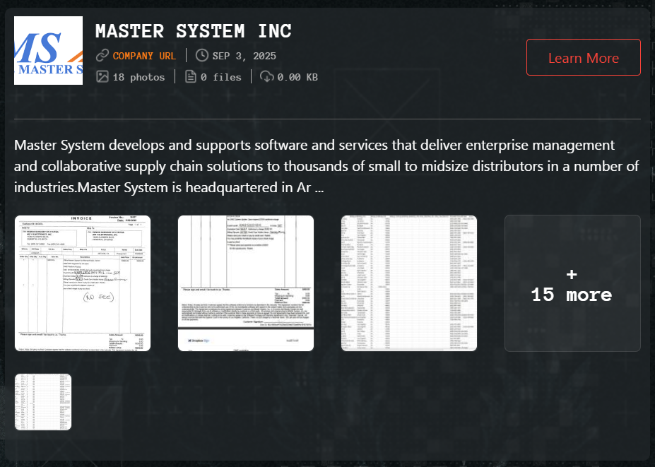 INC.System大师成为Qilin勒索软件的受害者