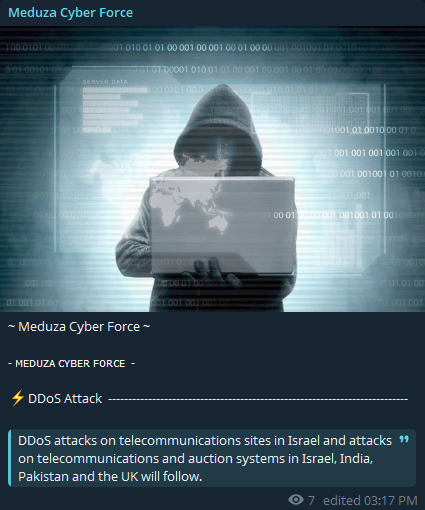 Meduza Cyber部队声称针对多个国家