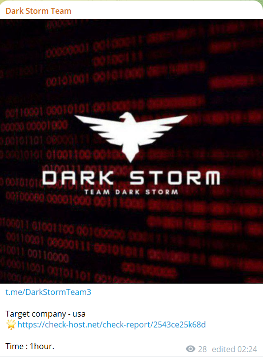 Dark Storm Team瞄准Target网站