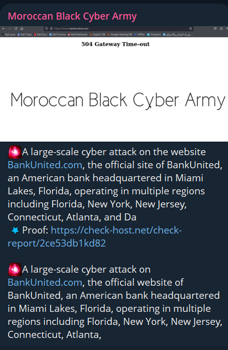 Moroccan Black Cyber Army瞄准联合银行网站