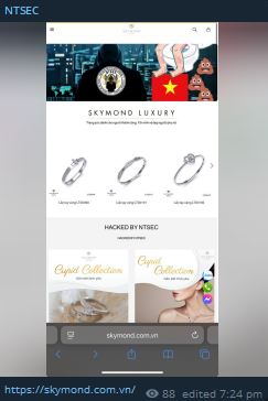 NTSEC针对Skymond Luxury网站