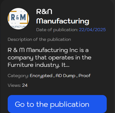 INC.R&M Manufacturing成为LYNX勒索软件的受害者