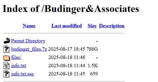 INC.Budinger&Associates成为SECUROTROP勒索软件的受害者