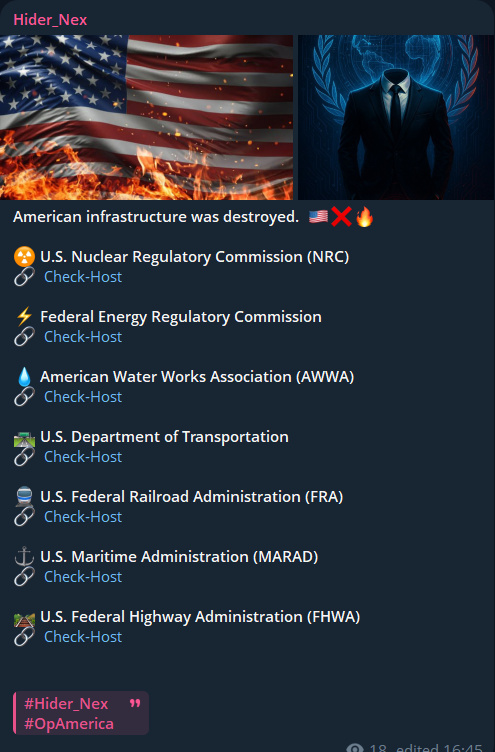 Hider_Nex针对美国Federal公路管理局(FHWA)网站