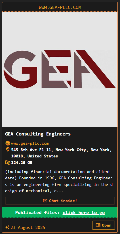 GEA咨询工程师成为DragonForce勒索软件的受害者