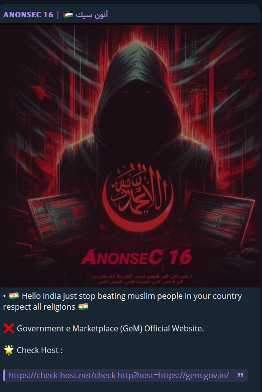 ANONSEC 16针对政府电子市场网站