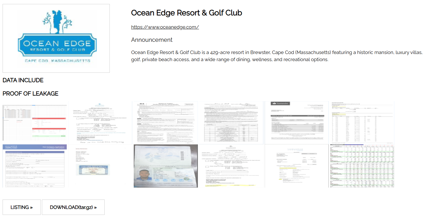 Ocean Edge度假村成为Nitrogen勒索软件的受害者
