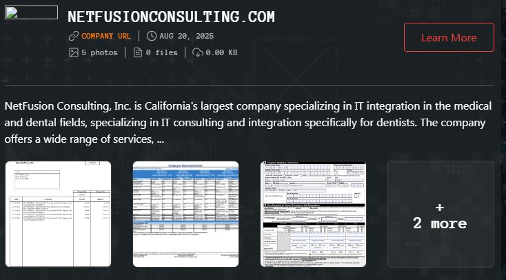 NetFusion Consulting Inc.成为Qilin勒索软件的受害者