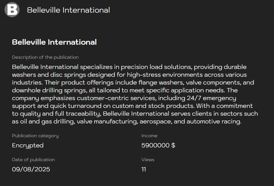 Belleville International成为Sinobi勒索软件的受害者