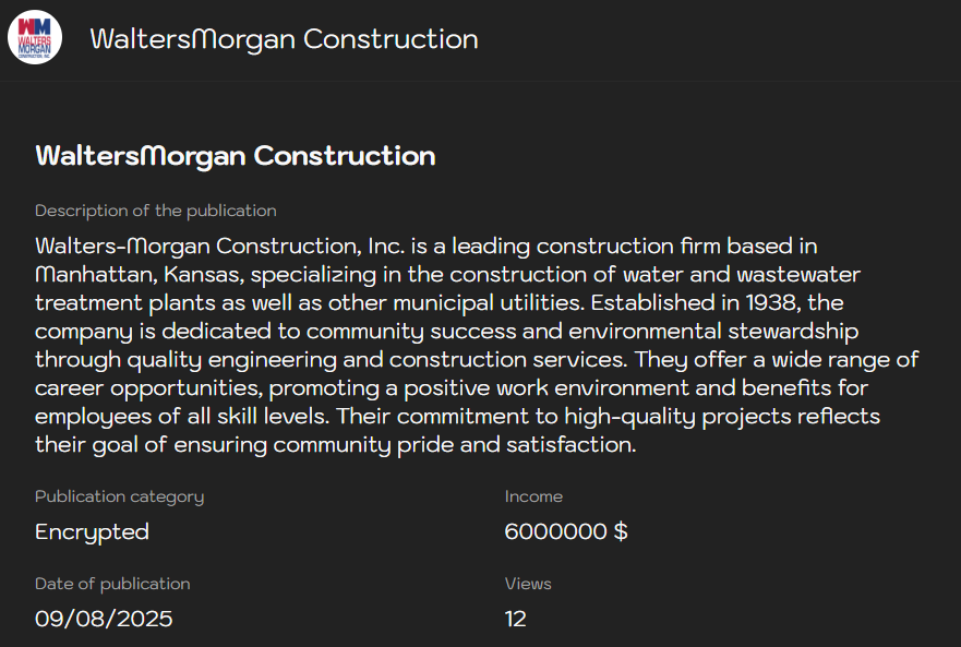 Inc.沃尔特斯-Morgan建筑公司成为Sinobi勒索软件的受害者