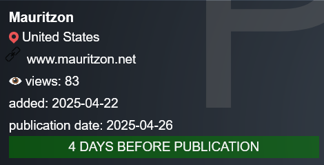 Mauritzon成为PLAY勒索软件的受害者