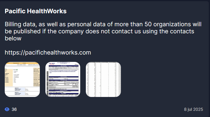 Pacific HealthWorks成为Everest勒索软件的受害者