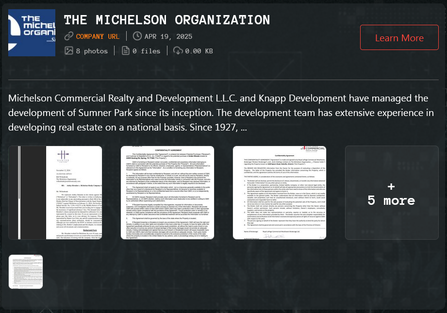 Michelson Realty Company LLC成为Qilin勒索软件的受害者