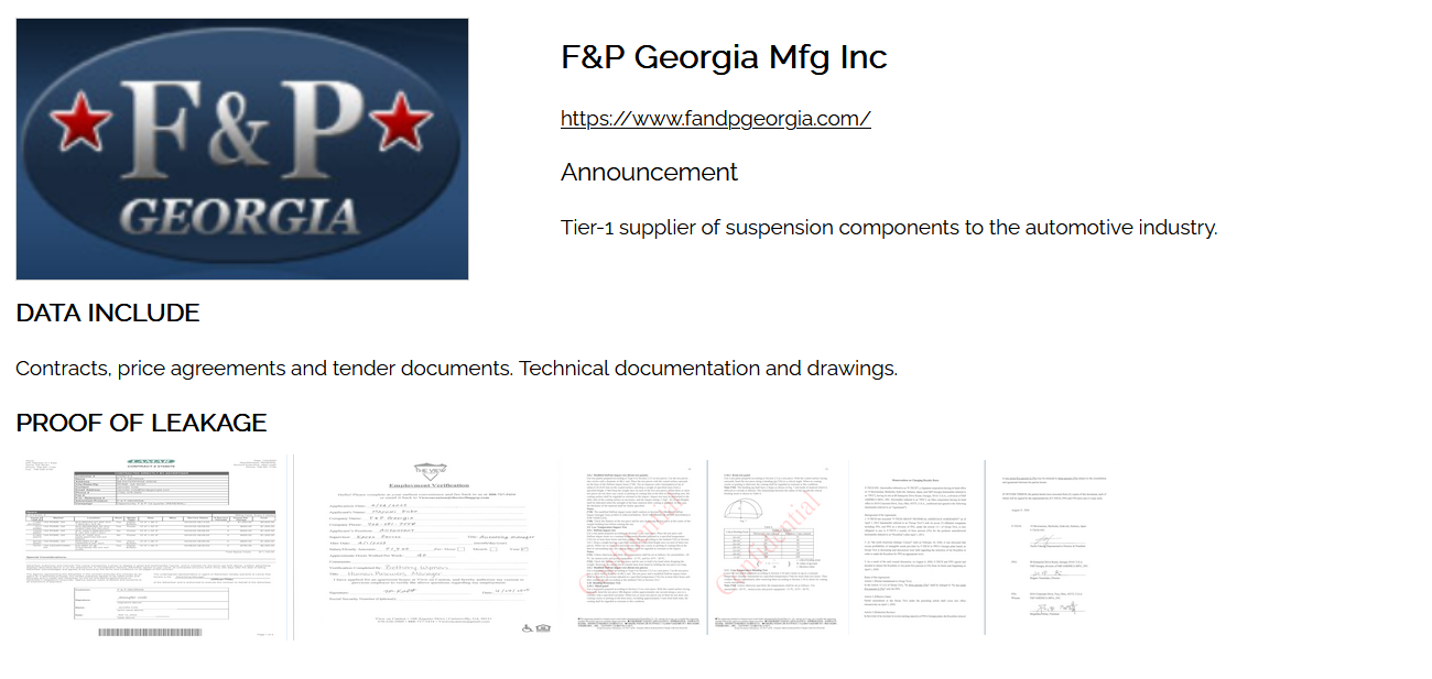 F&P Georgia成为Nitrogen勒索软件的受害者