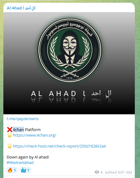 Al Ahad瞄准4chan网站
