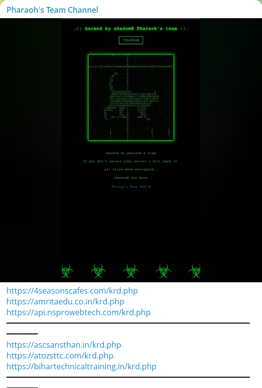 Pharaoh’s Team Channel瞄准比哈尔邦Technical培训中心网站