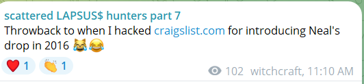 分散的LAPSUS$猎人7.0针对craigslist的网站