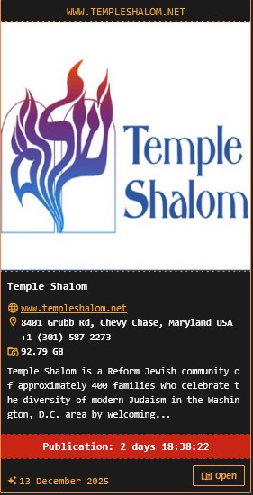 Temple Shalom成为DragonForce勒索软件的受害者