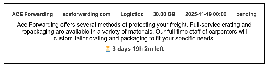 Ace Forwarding Inc.成为Obscura勒索软件的受害者