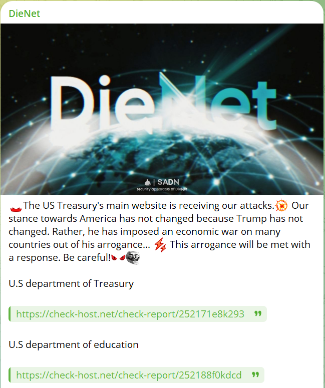 DieNet瞄准TreasuryDirect网站