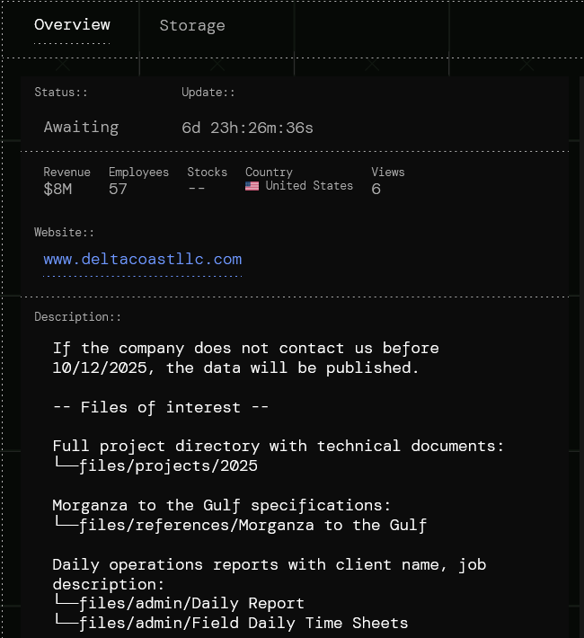 Delta Coast Consultants成为SECUROTROP勒索软件的受害者