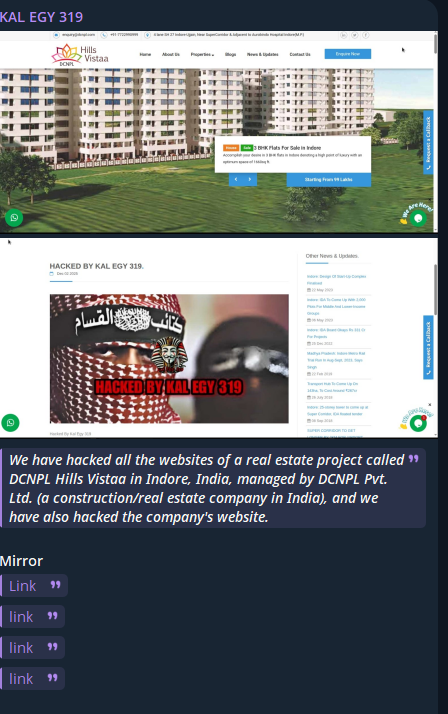 KAL EGY 319的目标是DCNPL私人有限公司的网站。