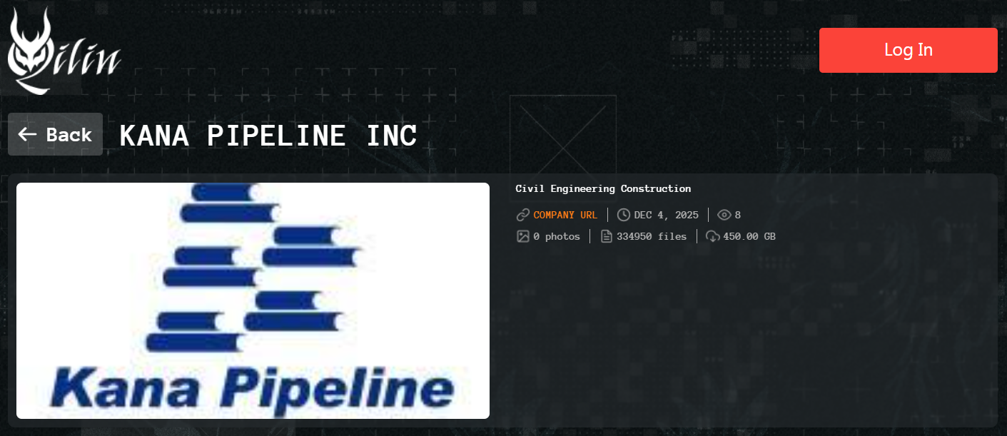 INC.Kana Pipeline成为Qilin勒索软件的受害者