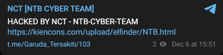 NCT[NTB CYBER TEAM]针对KIENCONS网站