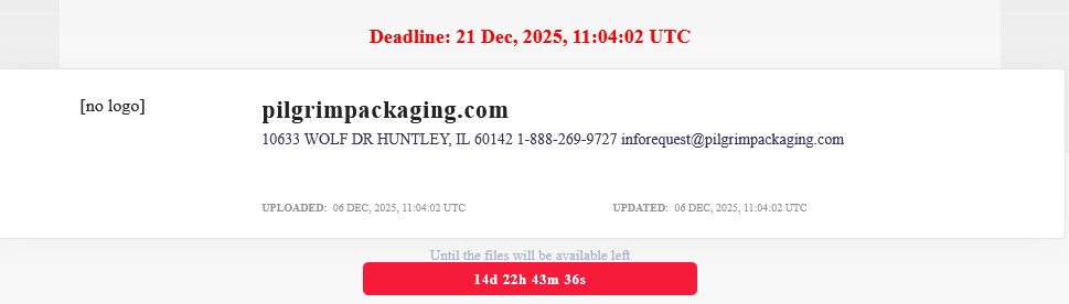 Pilgrim Packaging成为LOCKBIT勒索软件的受害者