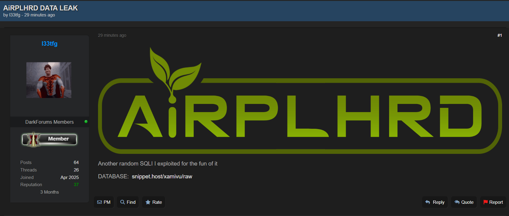 涉嫌数据外泄AIRPLHRD