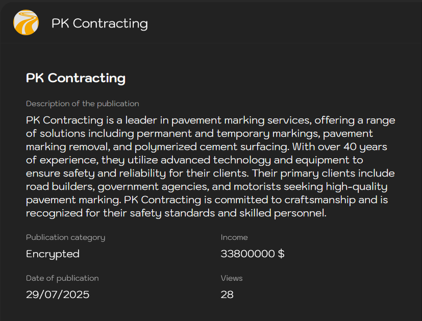 PK Contracting将vicitm归咎于Sinobi勒索软件