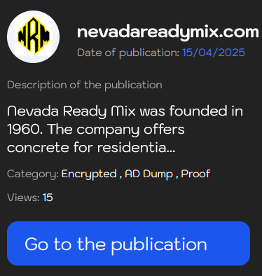 Nevada Ready Mix成为LYNX勒索软件的受害者