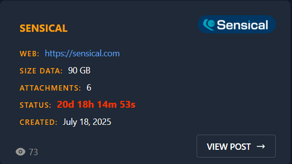 Sensical Inc成为Cicada3301勒索软件的受害者
