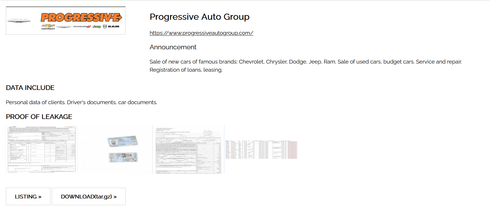 Progressive Auto Group成为Nitrogen勒索软件的受害者