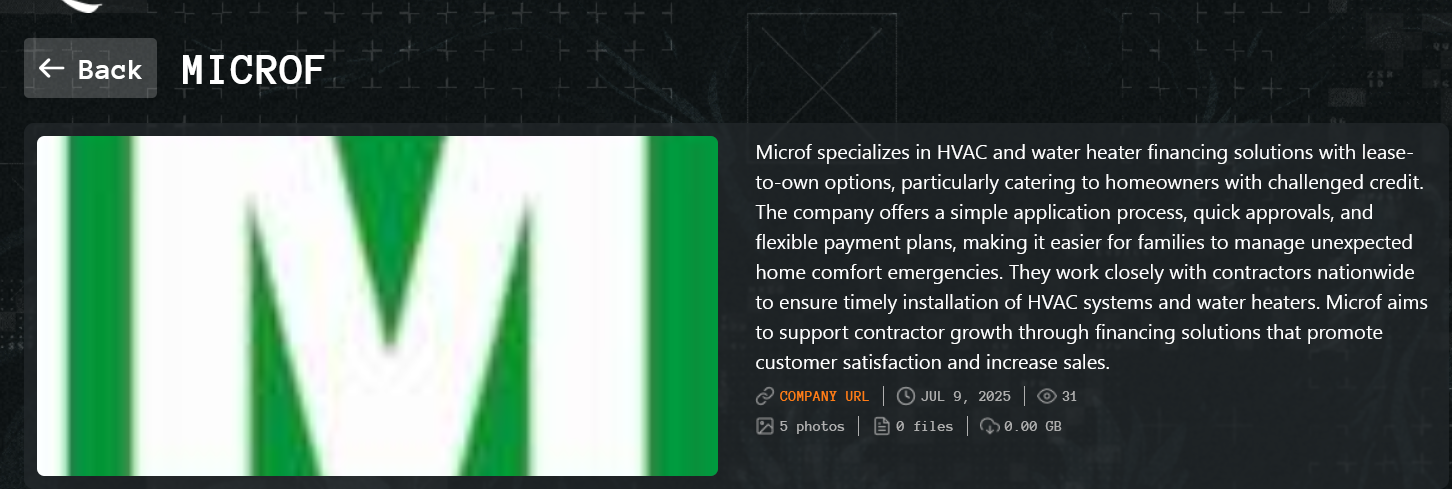 Microf成为Qilin勒索软件的受害者