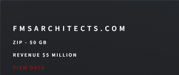 Feinknopf Macioce Schappa Architects成为SAFEPAY勒索软件的受害者