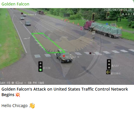 Golden falcon声称瞄准美国的交通控制网络