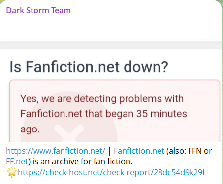 Dark Storm Team瞄准同人小说网站