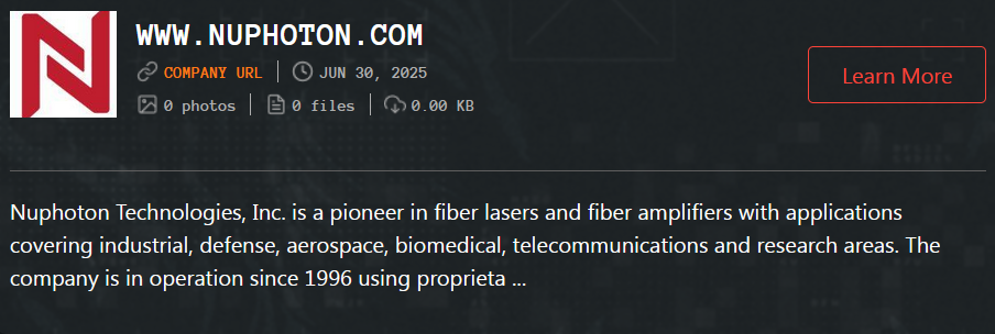 Nuphoton Technologies，Inc成为Qilin勒索软件的受害者