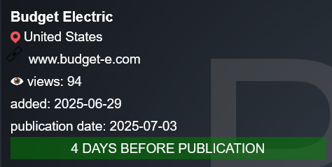 Budget Electric成为PLAY勒索软件的受害者