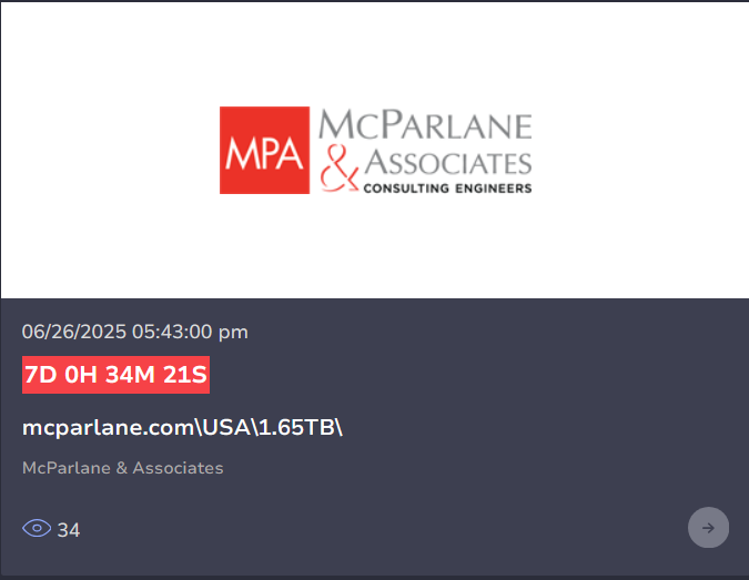 McParlane&Associates，Inc成为Kairos勒索软件的受害者
