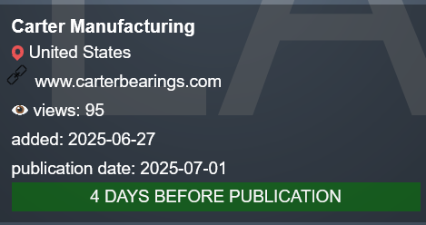 CARTER Manufacturing成为PLAY勒索软件的受害者