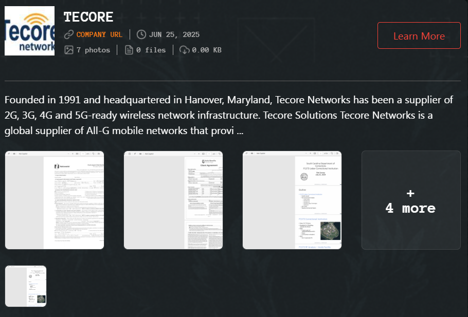 Tecore Networks成为Qilin勒索软件的受害者