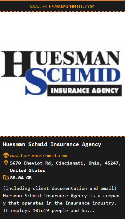 Huesman Schmid Insurance机构成为DragonForce勒索软件的受害者