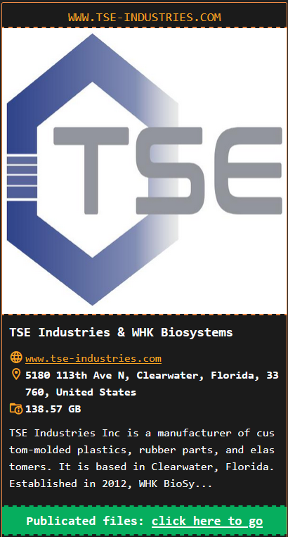 TSE Industries成为DragonForce勒索软件的受害者
