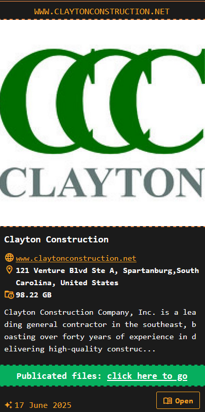 Clayton Construction Company,Inc成为DragonForce勒索软件的受害者
