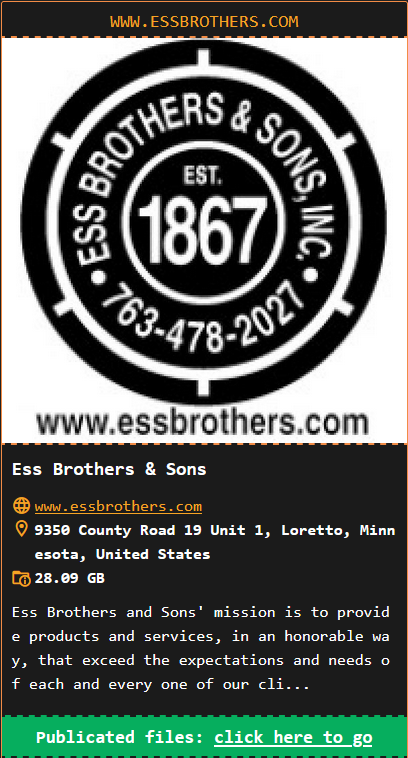 ESS BROTHERS&SONS INC成为DragonForce勒索软件的受害者