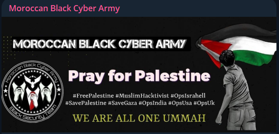 Moroccan Black Cyber Army的目标是Find Global Care Ltd的网站。